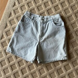 Vintage Y2K 90’s Light Wash Denim Shorts Size 14 Summer Beach Coastal Boho